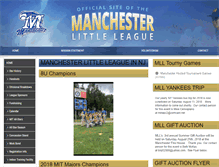Tablet Screenshot of manchesterbaseball.net